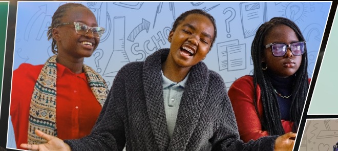 Learners acting in Sarafina